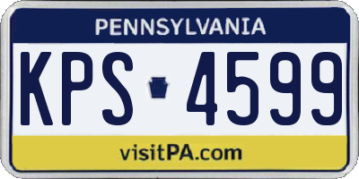 PA license plate KPS4599
