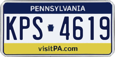 PA license plate KPS4619