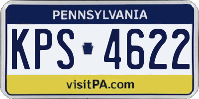 PA license plate KPS4622