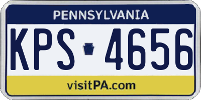 PA license plate KPS4656