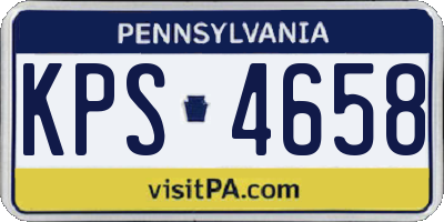 PA license plate KPS4658