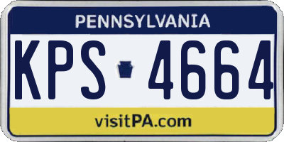 PA license plate KPS4664