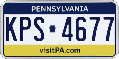 PA license plate KPS4677