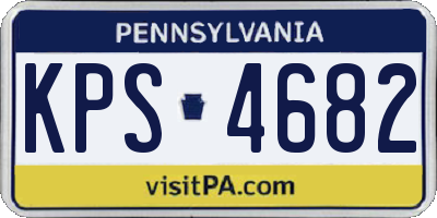 PA license plate KPS4682