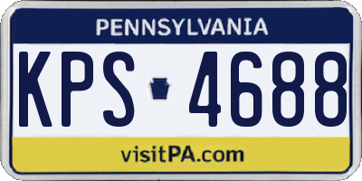 PA license plate KPS4688