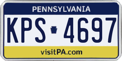 PA license plate KPS4697