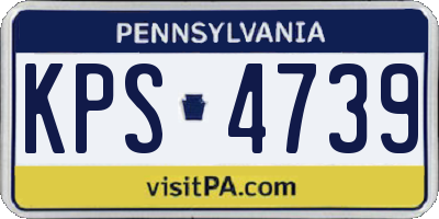 PA license plate KPS4739