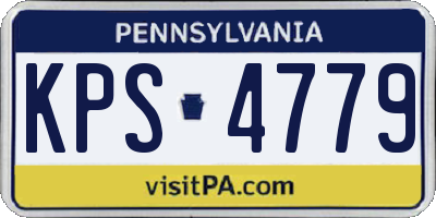 PA license plate KPS4779