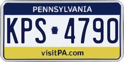PA license plate KPS4790