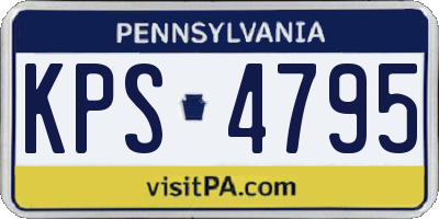 PA license plate KPS4795