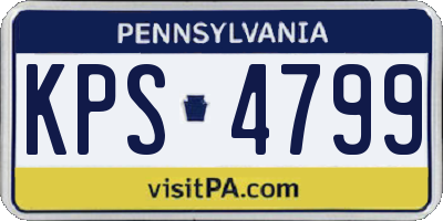 PA license plate KPS4799