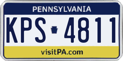 PA license plate KPS4811