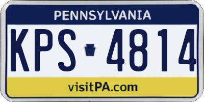 PA license plate KPS4814