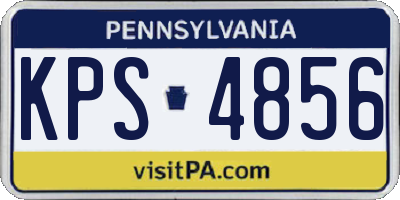 PA license plate KPS4856