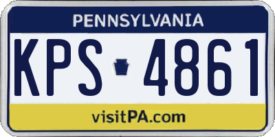 PA license plate KPS4861