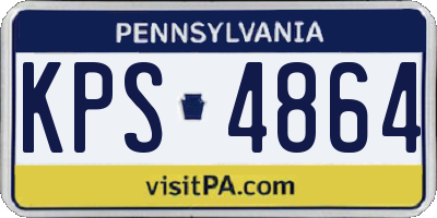 PA license plate KPS4864