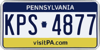 PA license plate KPS4877