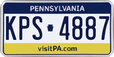 PA license plate KPS4887