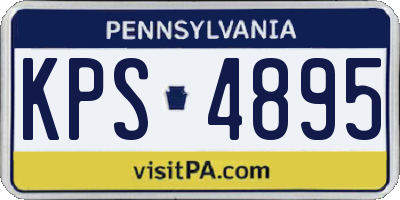 PA license plate KPS4895