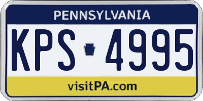 PA license plate KPS4995