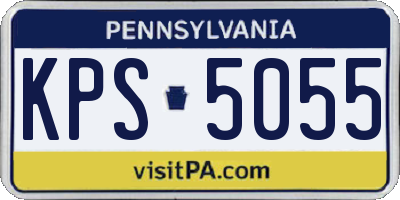 PA license plate KPS5055