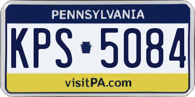PA license plate KPS5084