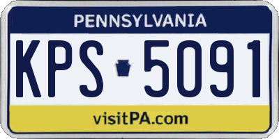 PA license plate KPS5091
