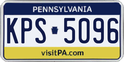 PA license plate KPS5096