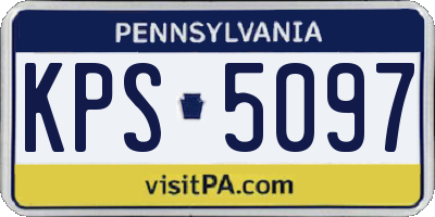 PA license plate KPS5097