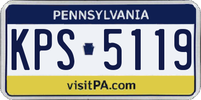 PA license plate KPS5119