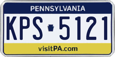 PA license plate KPS5121