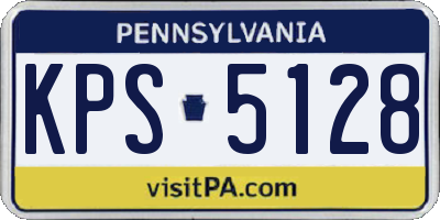 PA license plate KPS5128