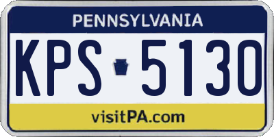 PA license plate KPS5130