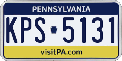 PA license plate KPS5131