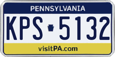 PA license plate KPS5132