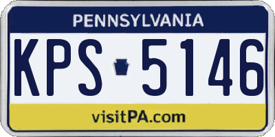 PA license plate KPS5146