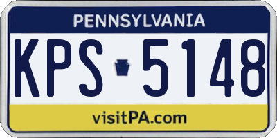 PA license plate KPS5148
