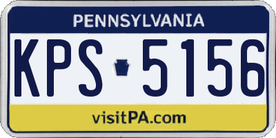 PA license plate KPS5156