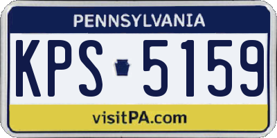 PA license plate KPS5159