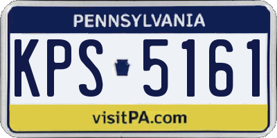 PA license plate KPS5161