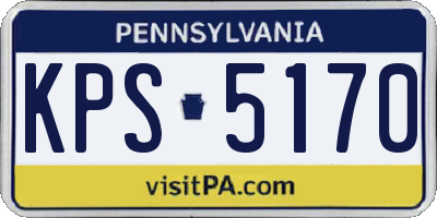 PA license plate KPS5170