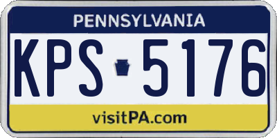 PA license plate KPS5176