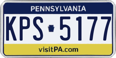 PA license plate KPS5177