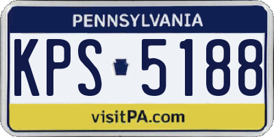 PA license plate KPS5188
