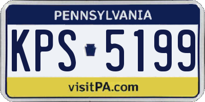 PA license plate KPS5199