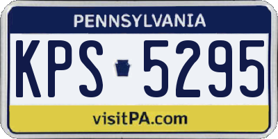 PA license plate KPS5295