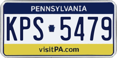 PA license plate KPS5479