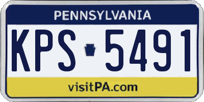 PA license plate KPS5491