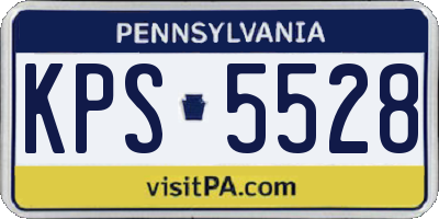 PA license plate KPS5528