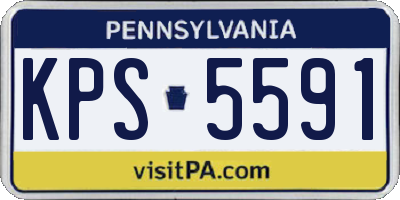 PA license plate KPS5591